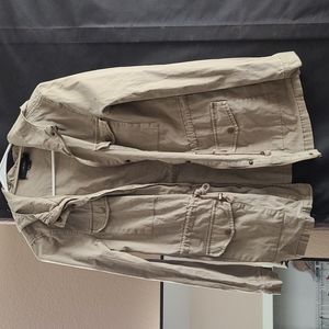 Utility jacket with a hood
